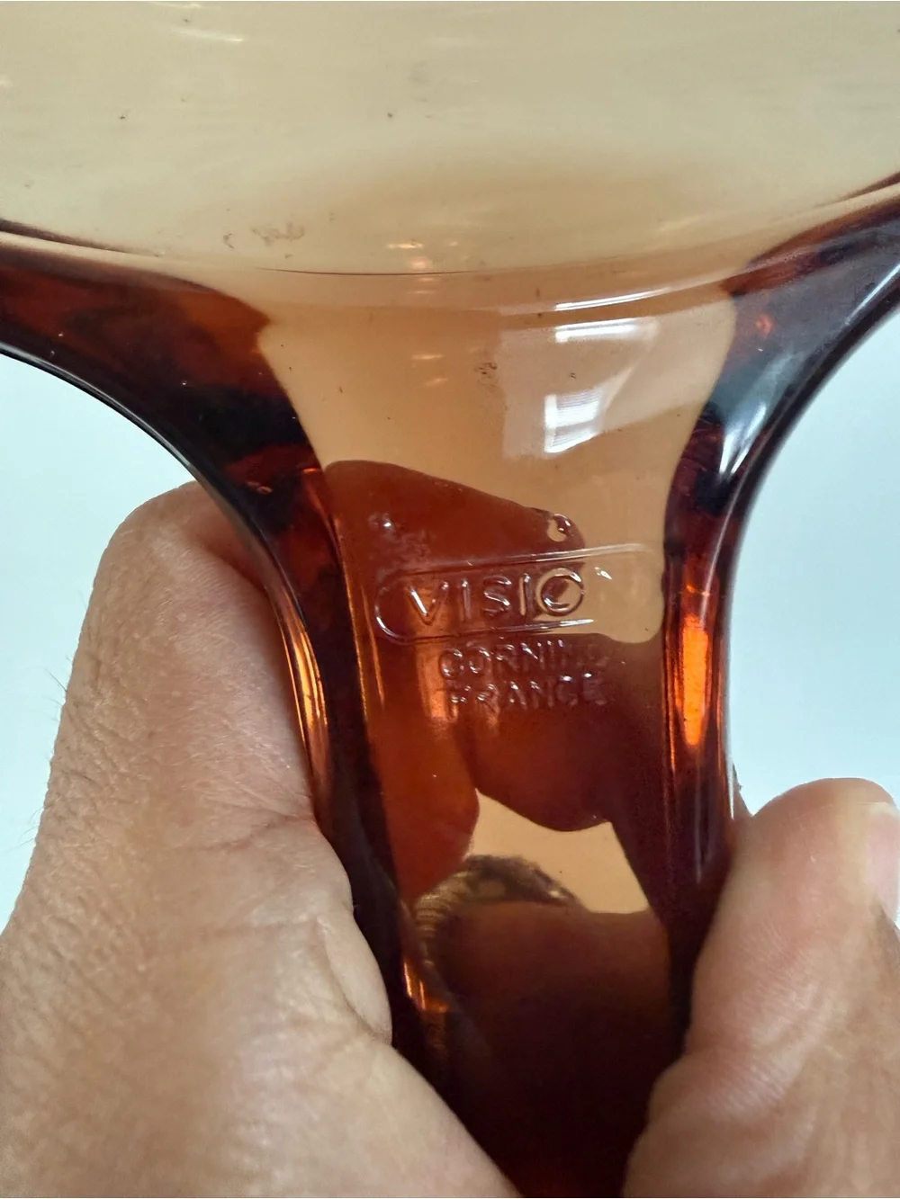 Visions Corning Ware Pyrex 1.5L Large Glass Amber Pot w/ Lid + 7” Waffle Fry Pan